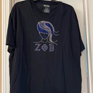 Zeta phi beta sorority inc bling shirt